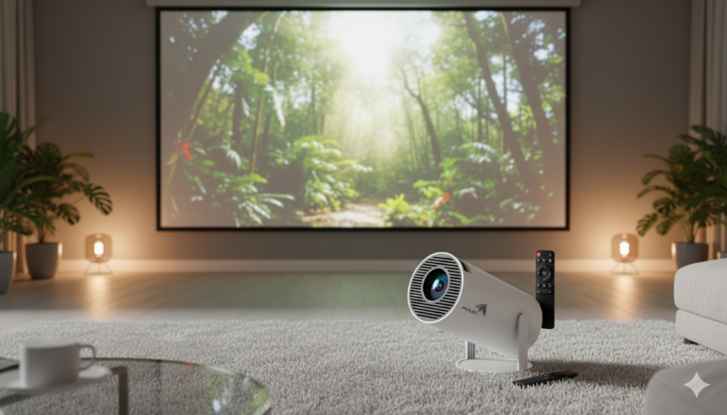 Projetor Portátil 4K Vale a Pena? Review Completo, Desempenho e Ficha Técnica 6 Experiência de uso no dia a dia